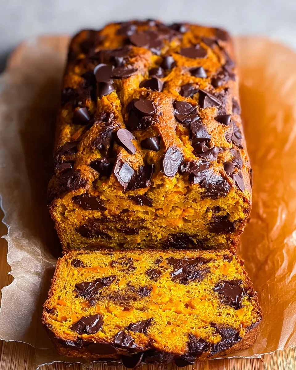 Sweet Pumpkin Banana Chocolate Chip Bread 24 Sweet