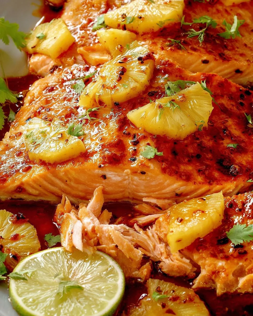 Baked Pineapple Salmon 20 Baked