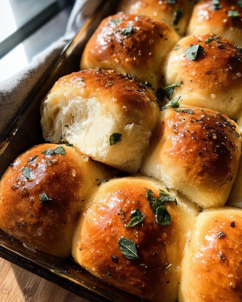 Brown Butter Sage Dinner Rolls 21 Brown