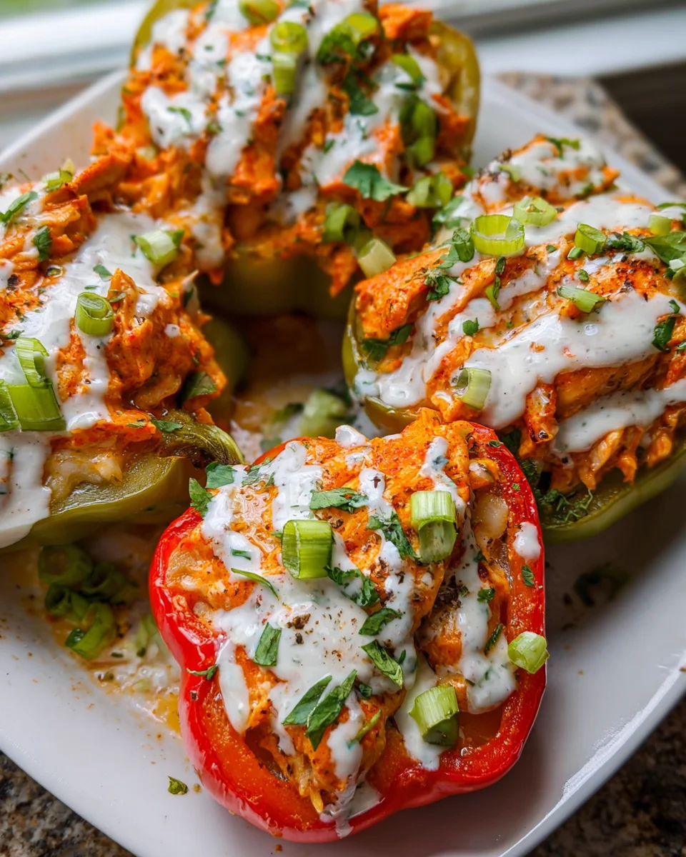 Buffalo Chicken Stuffed Peppers 20 Buffalo
