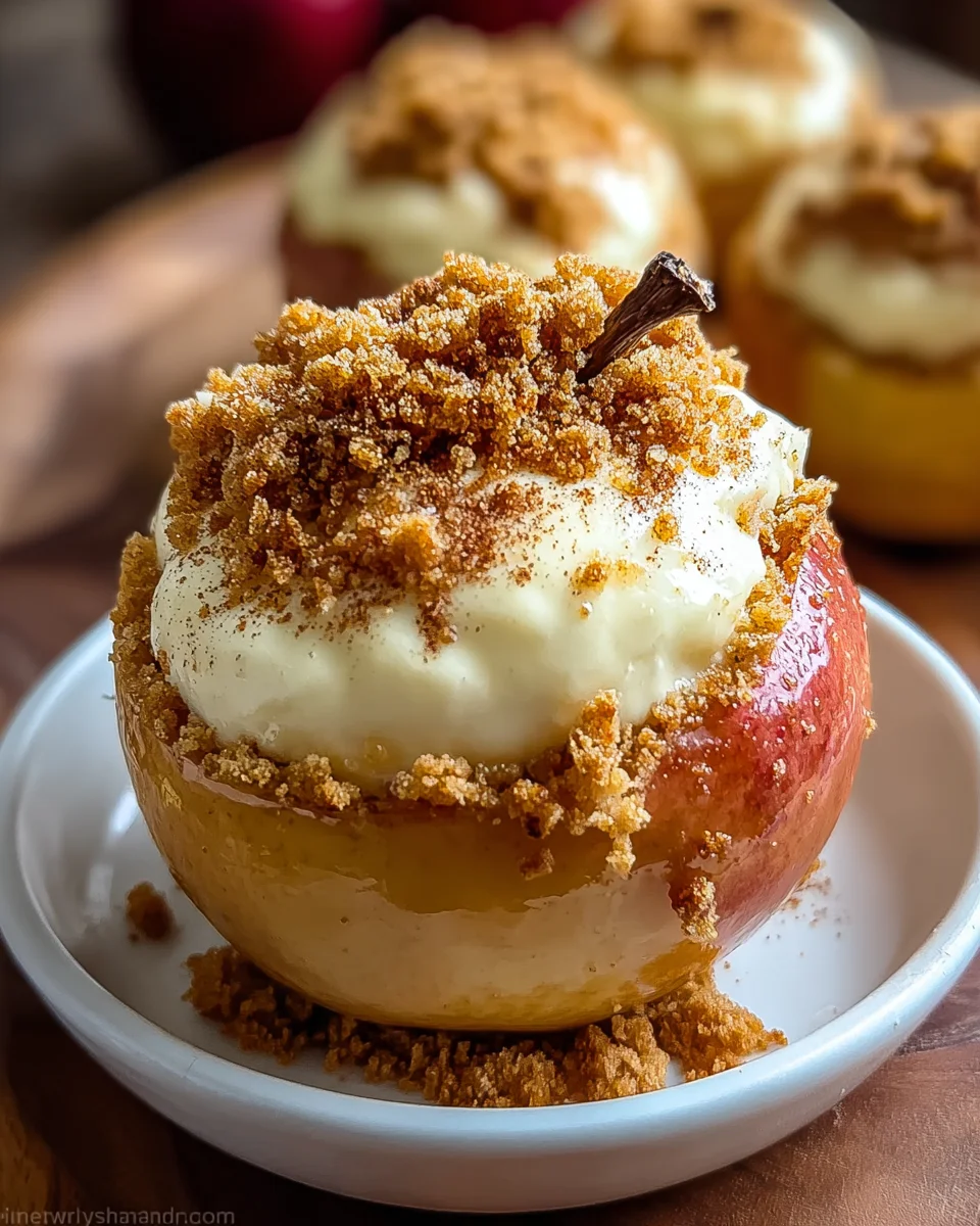 Cheesecake Stuffed Baked Apples