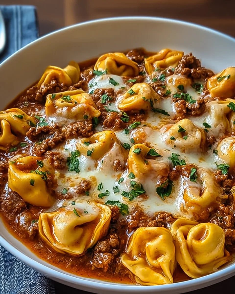 Cheesy Beef Enchilada Tortellini 25 Cheesy