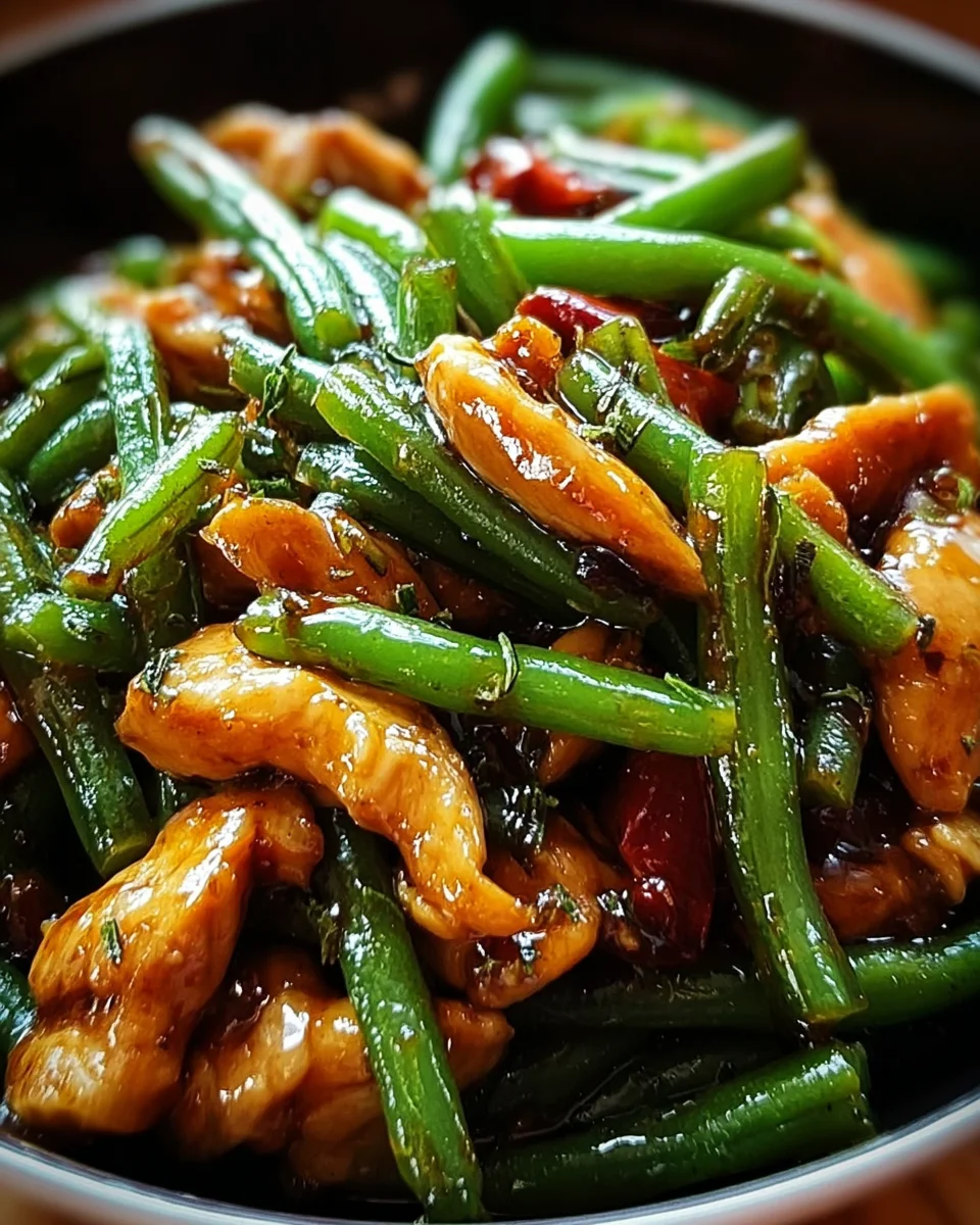 Chicken and Green Bean Stir-Fry 18 Chicken