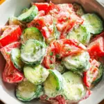 Creamy Cucumber Tomato Salad Recipe