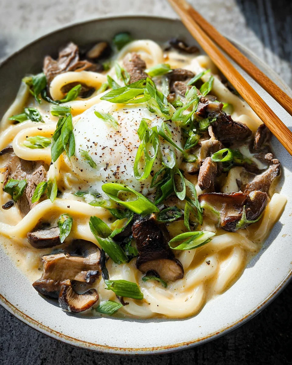 Creamy Miso Udon Soup