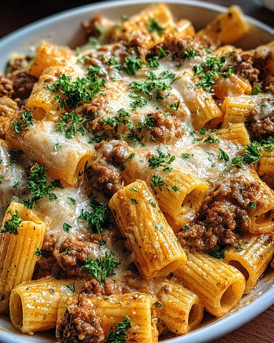 Creamy Parmesan Beef Rigatoni 23 Creamy