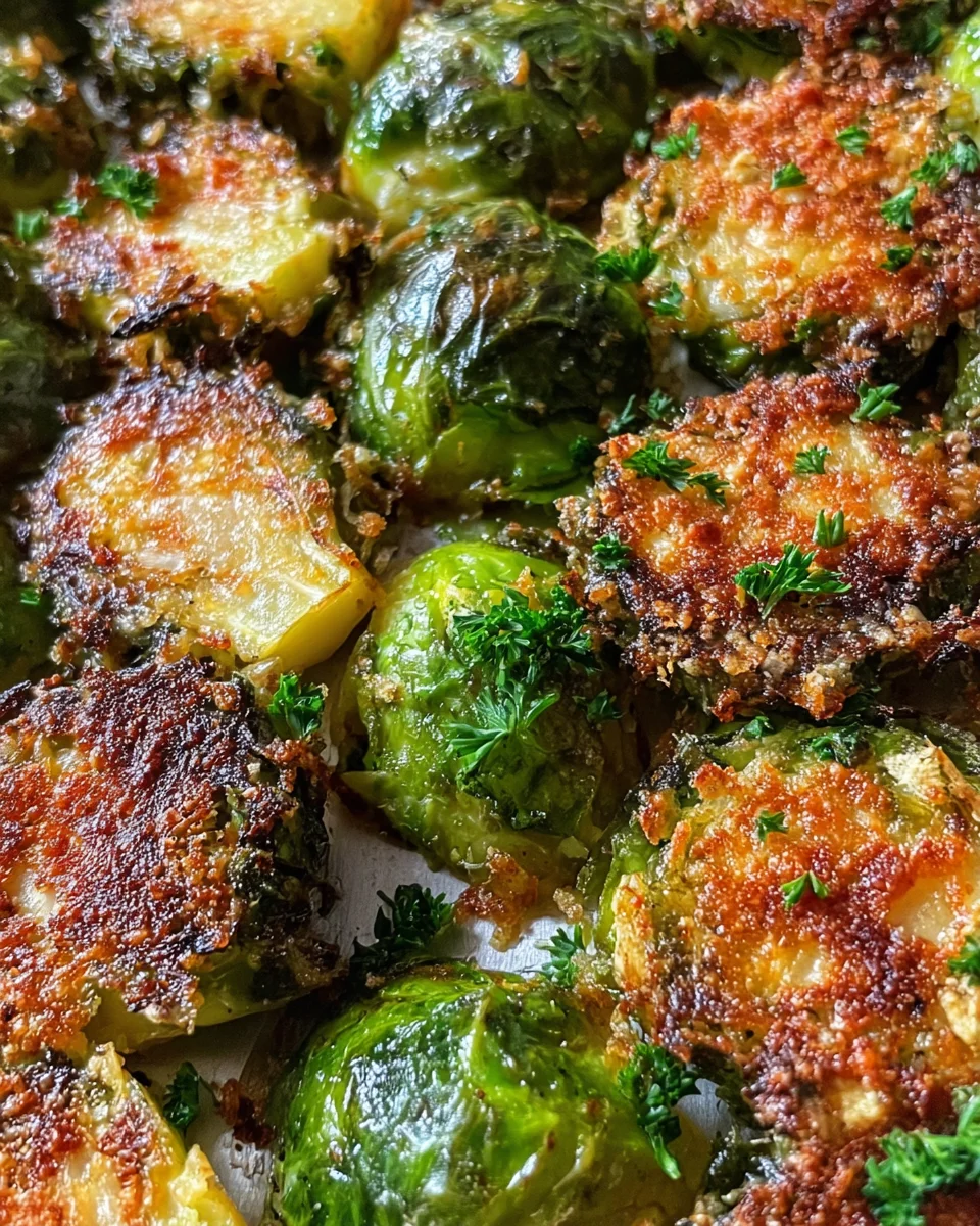 Crispy Parmesan-Crusted Roasted Brussels Sprouts