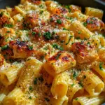 Garlic Butter Chicken with Rigatoni and Parmesan