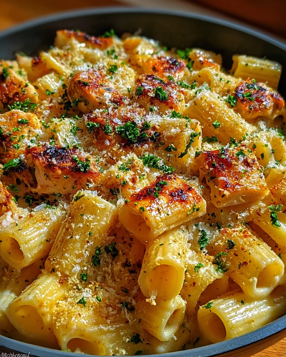Garlic Butter Chicken with Rigatoni and Parmesan 28 Garlic Butter Chicken with Rigatoni and Parmesan