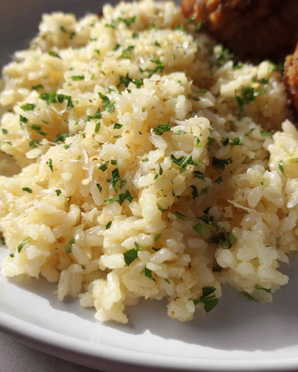 Garlic Parmesan Rice
