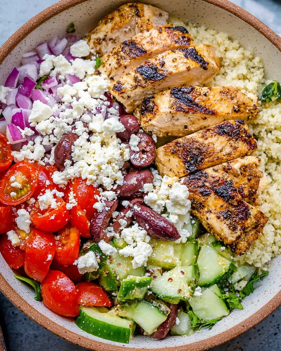 Greek Chicken Bowl 23 Greek