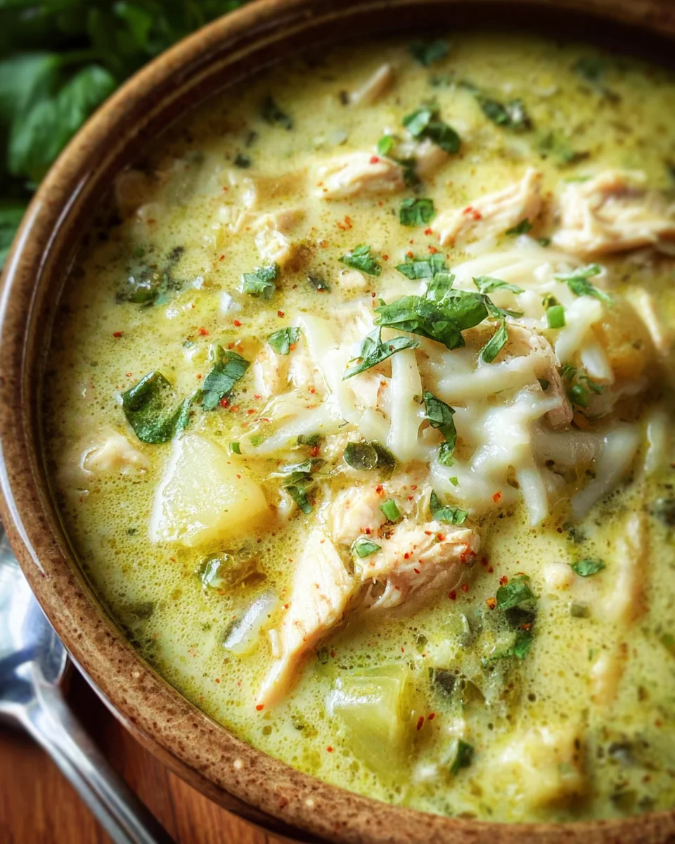 Green Chicken Enchilada Soup 19 Green