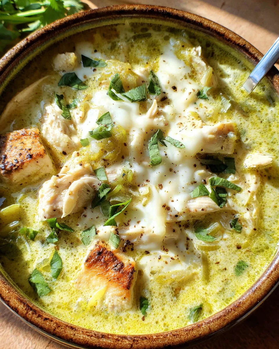 Green Chicken Enchilada Soup 20 Green