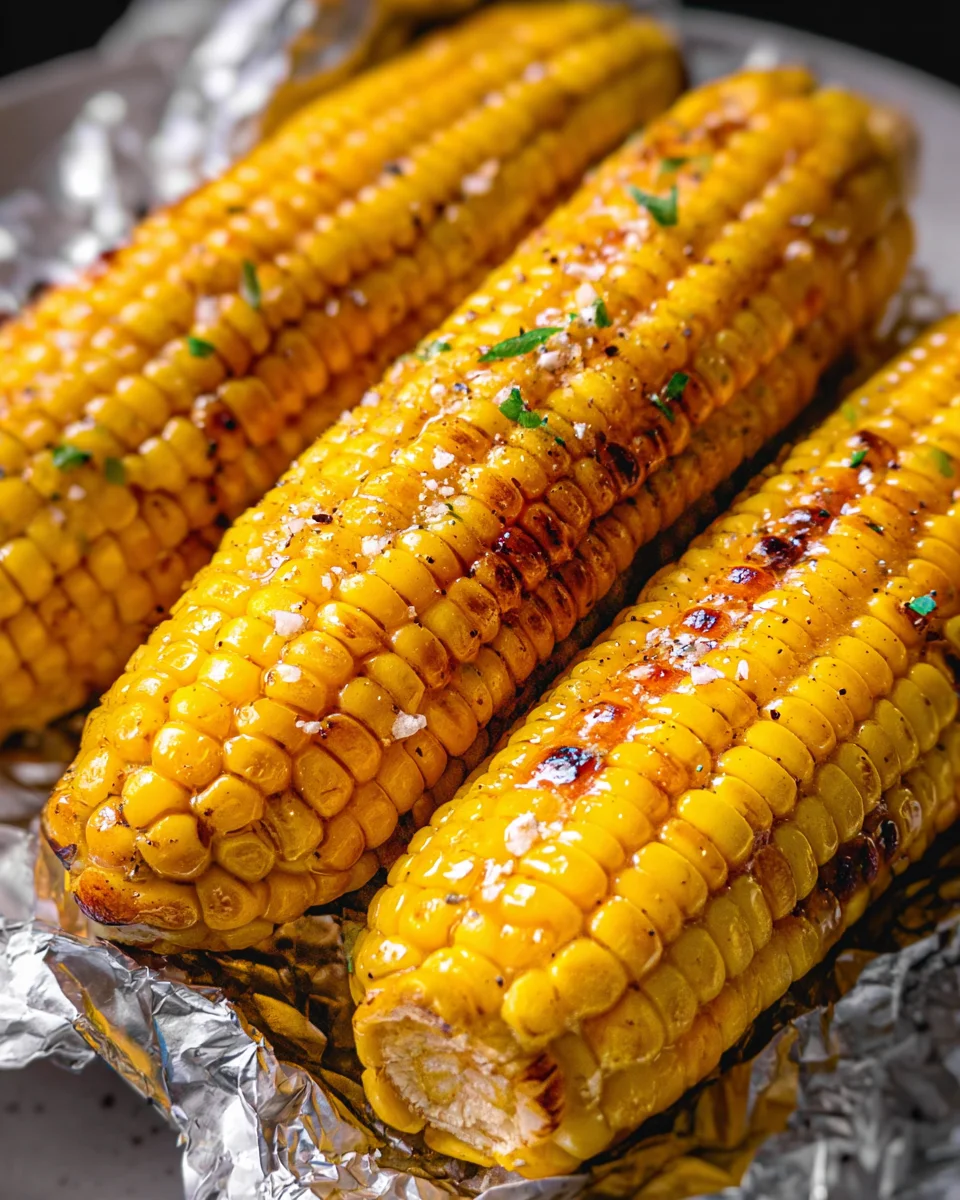 Grilled Corn on the Cob in Foil 17 Grilled