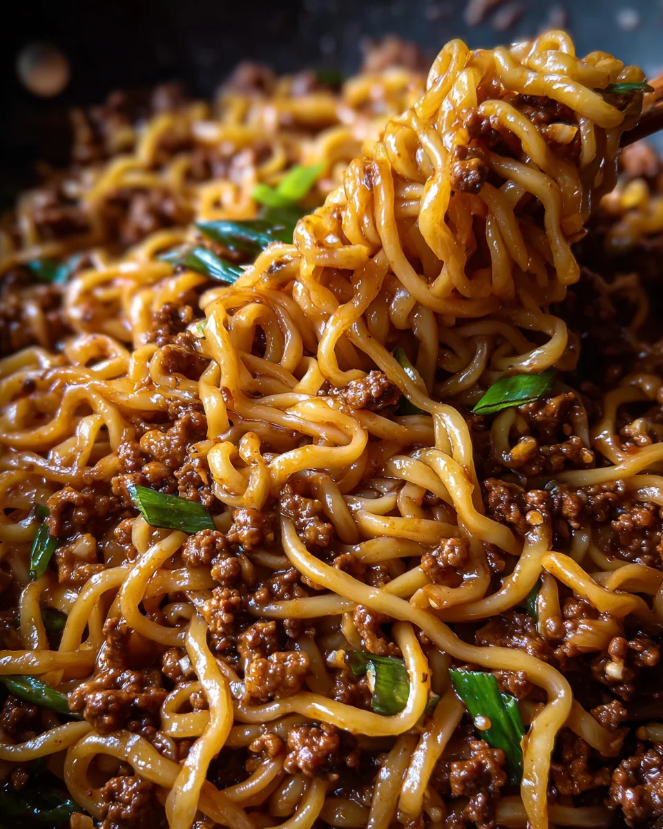 Ground Beef Mongolian Noodles 25 Ground Beef Mongolian Noodles