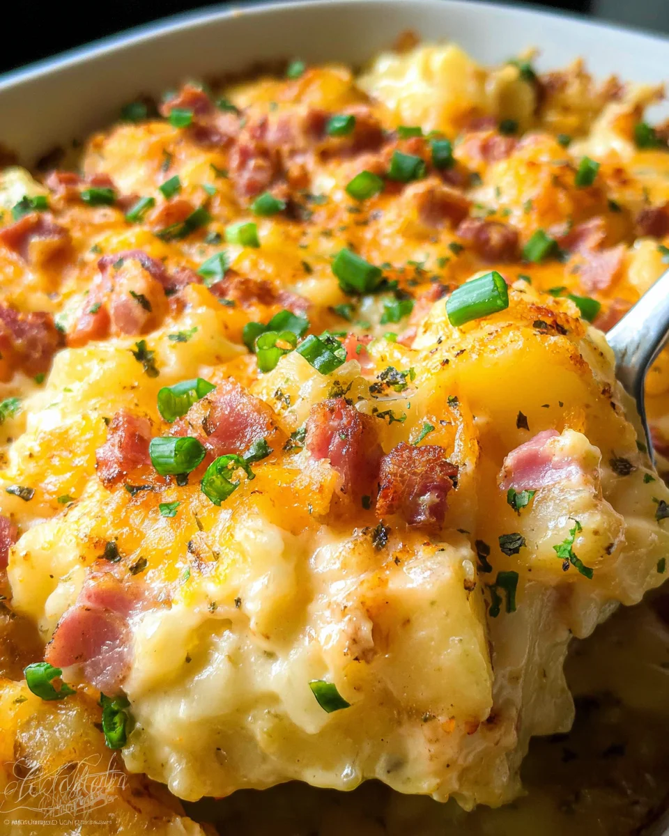 Ham & Bacon Cheesy Potatoes 24 Ham & Bacon Cheesy Potatoes