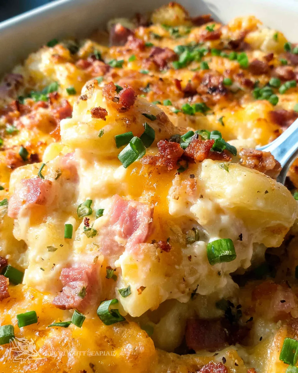 Ham & Bacon Cheesy Potatoes 22 Ham