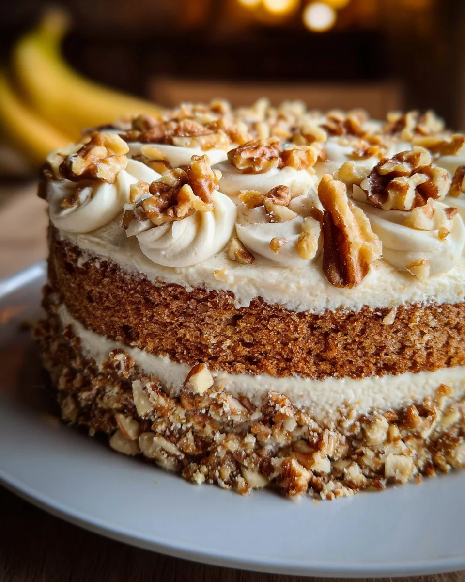 Heavenly Banana Walnut Cream Cake Recipe Made Easy 24 Heavenly
