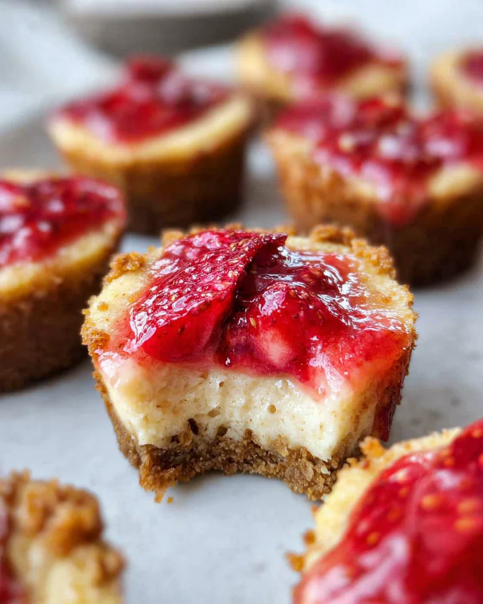 High Protein Healthy Strawberry Cheesecake Bites 22 High
