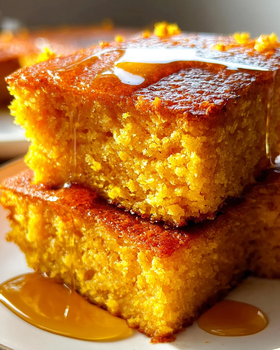 Honey Butter Sweet Potato Cornbread
