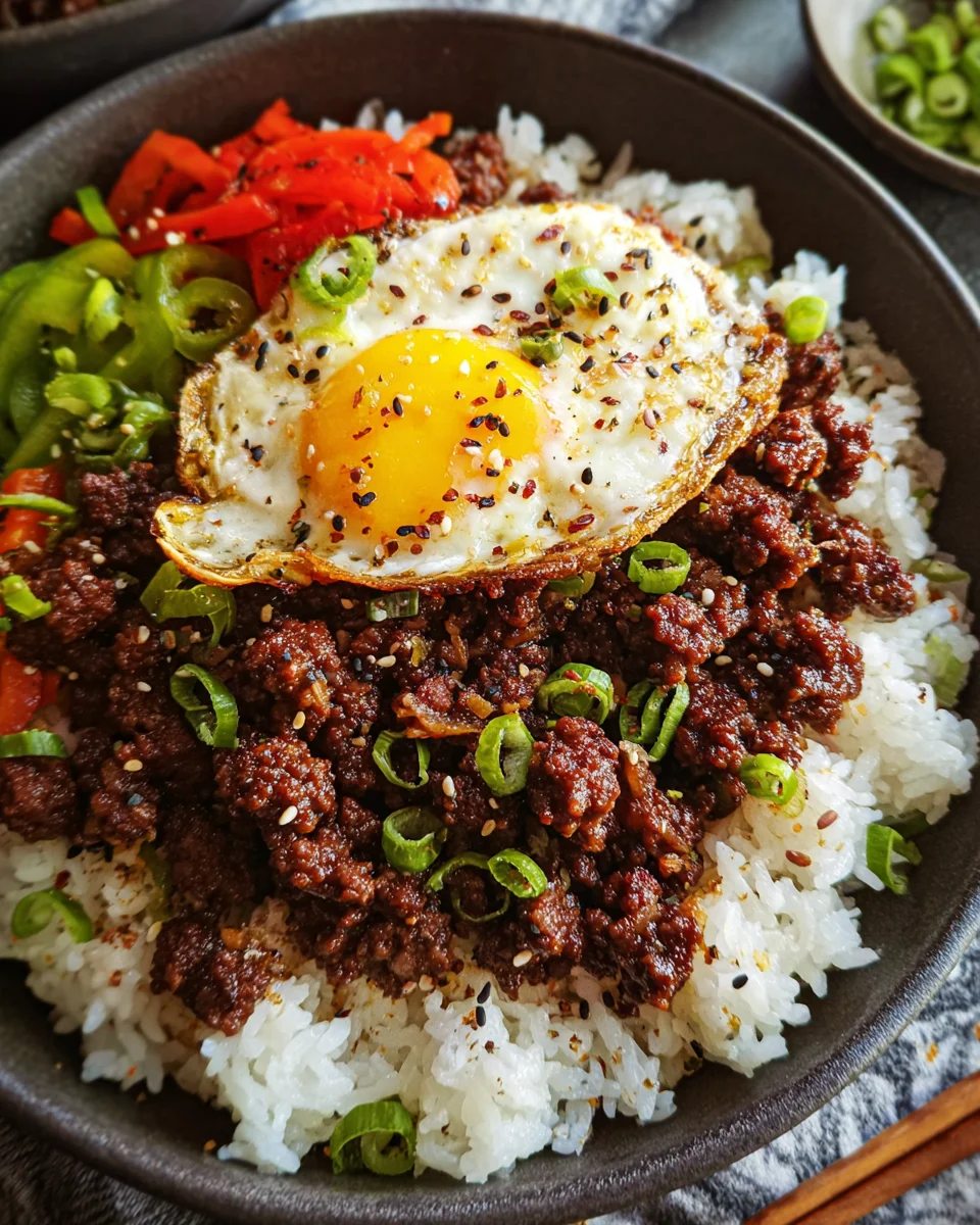 Korean Ground Beef Bowl (25-Minutes) 17 Korean