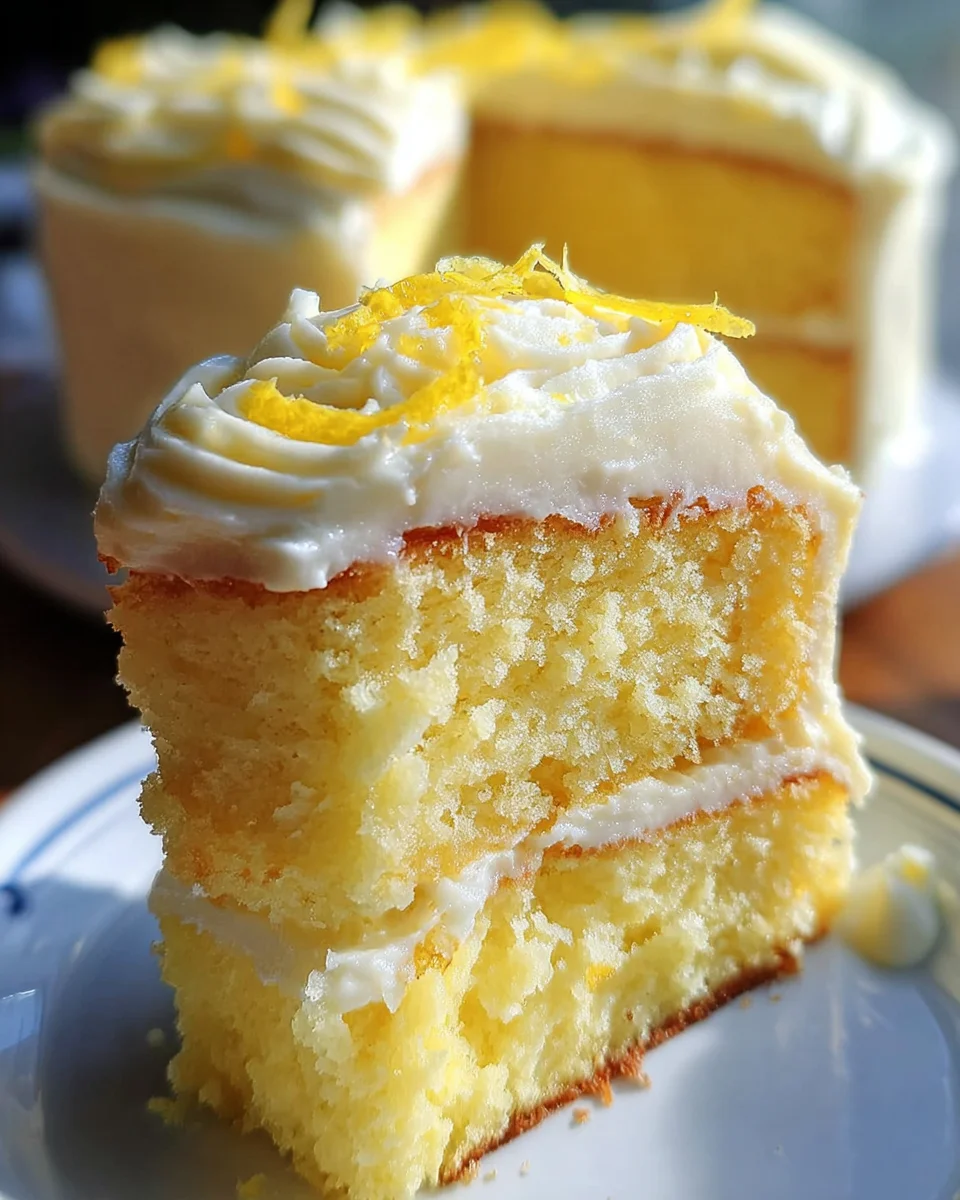 Lemon Velvet Cake with Lemon Cream Cheese Frosting 36 Lemon