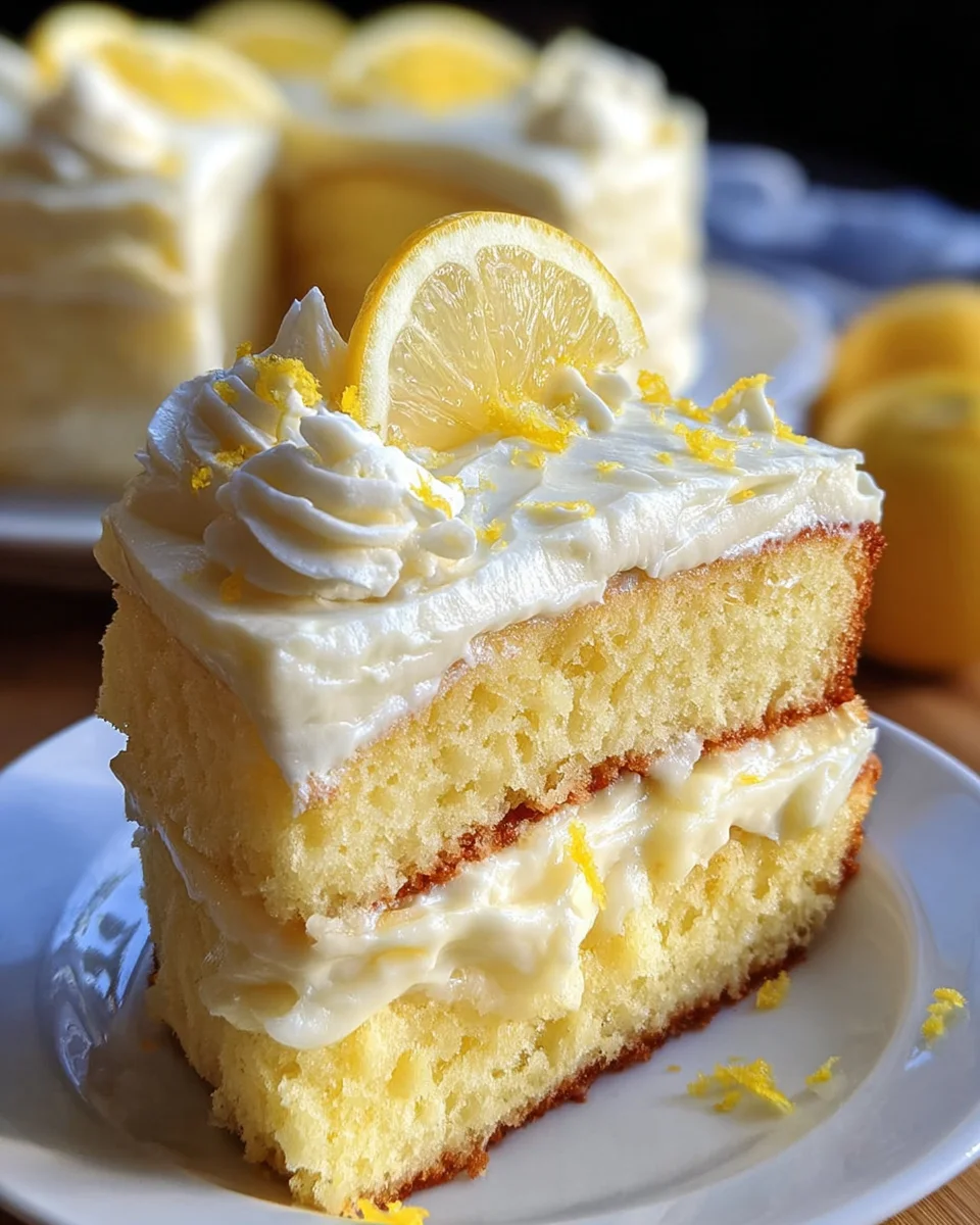 Lemon Velvet Cake with Lemon Cream Cheese Frosting 37 Lemon