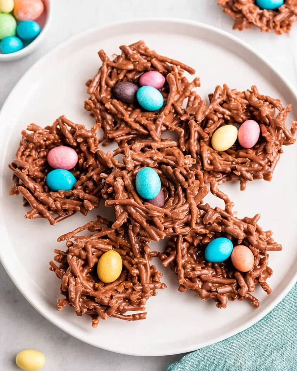No-Bake Chocolate Bird Nests 25 No-Bake Chocolate Bird Nests
