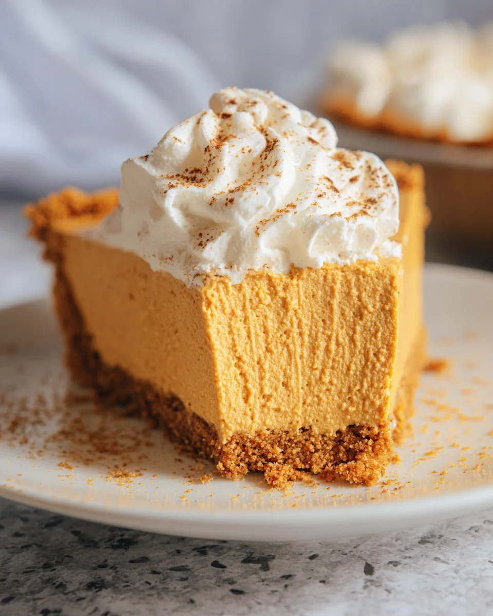 No Bake Marshmallow Pumpkin Pie 18 No