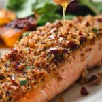 Pecan Crusted Salmon with Maple-Bourbon Glaze