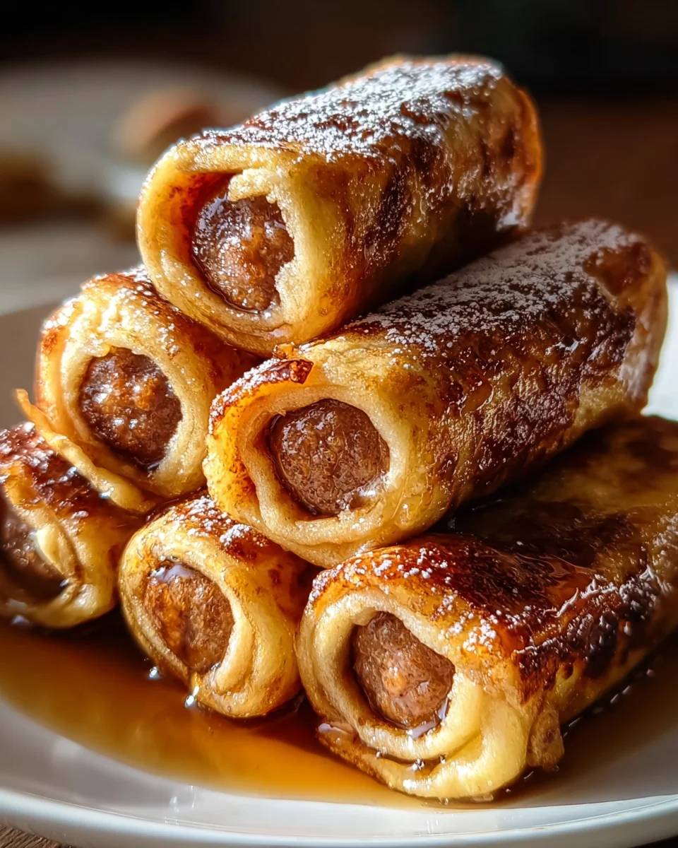 Sausage French Toast Roll-Ups Recipe