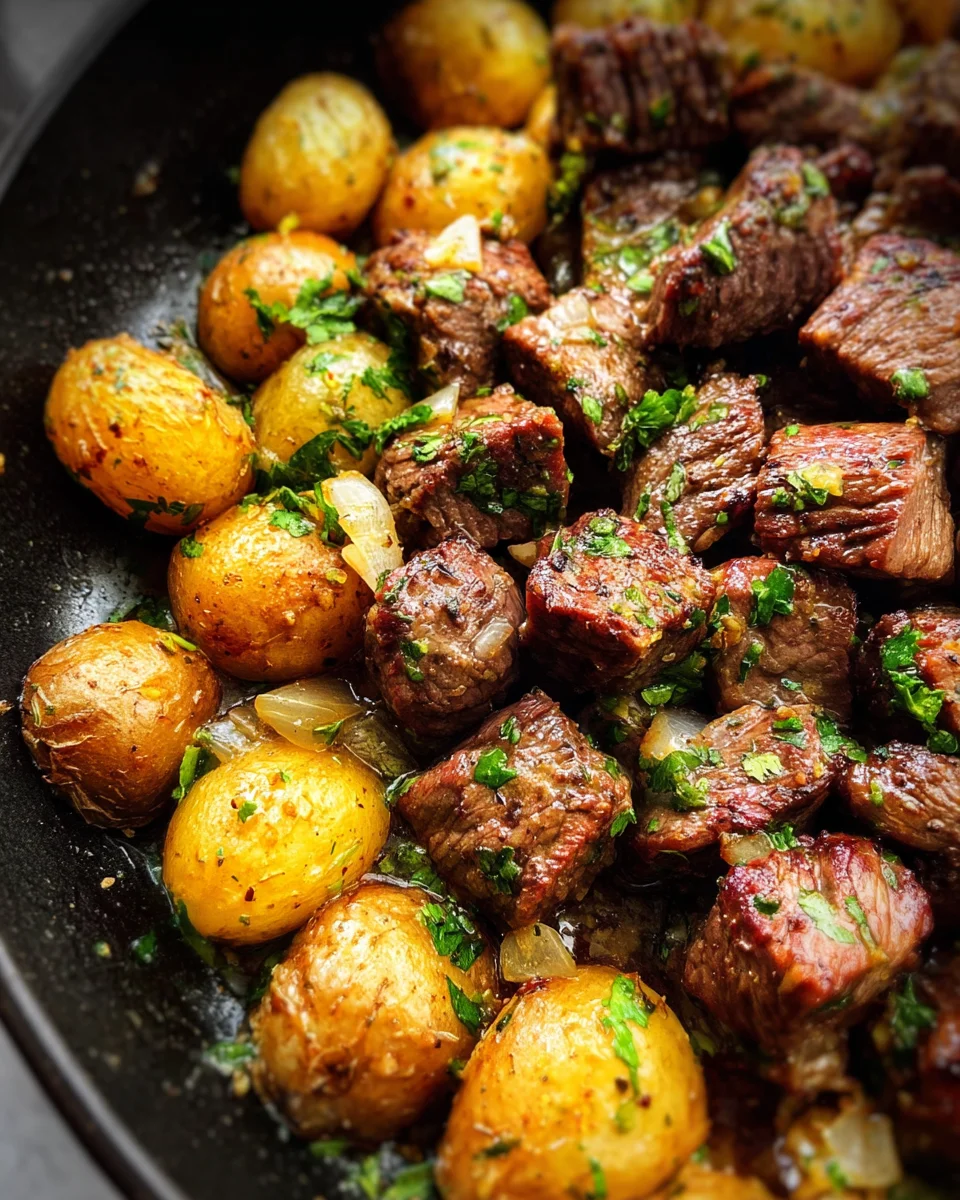 Slow Cooker Garlic Butter Beef Bites & Potatoes 29 Slow