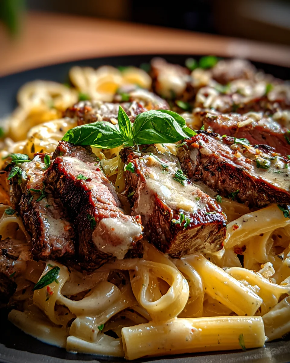 Steak and Creamy Garlic Parmesan Pasta 30 Steak and Creamy Garlic Parmesan Pasta