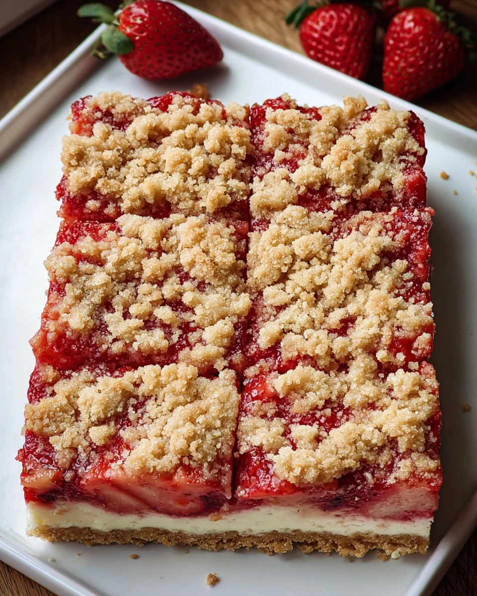 Strawberry Cheesecake Bars 17 Strawberry