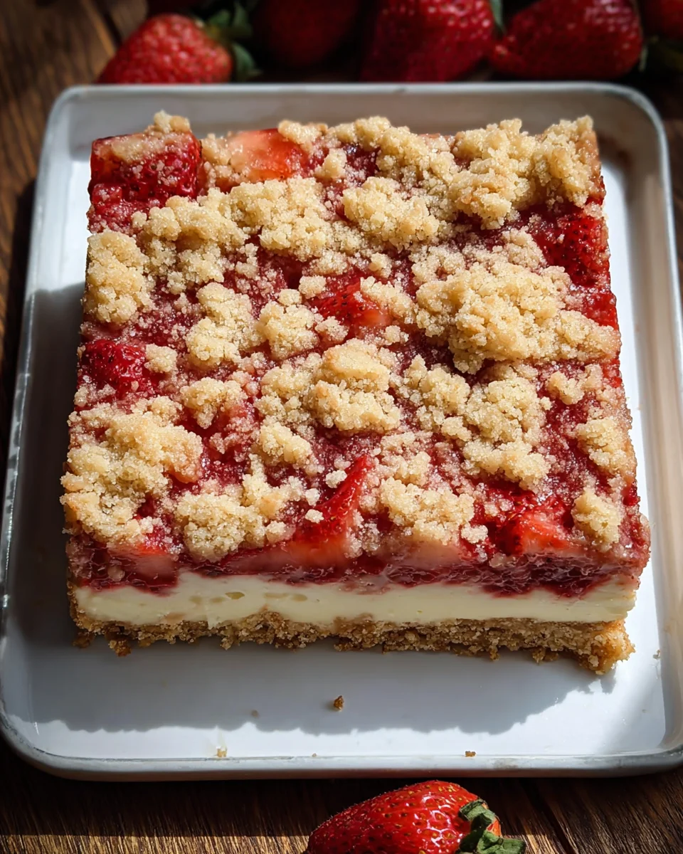 Strawberry Cheesecake Bars 18 Strawberry