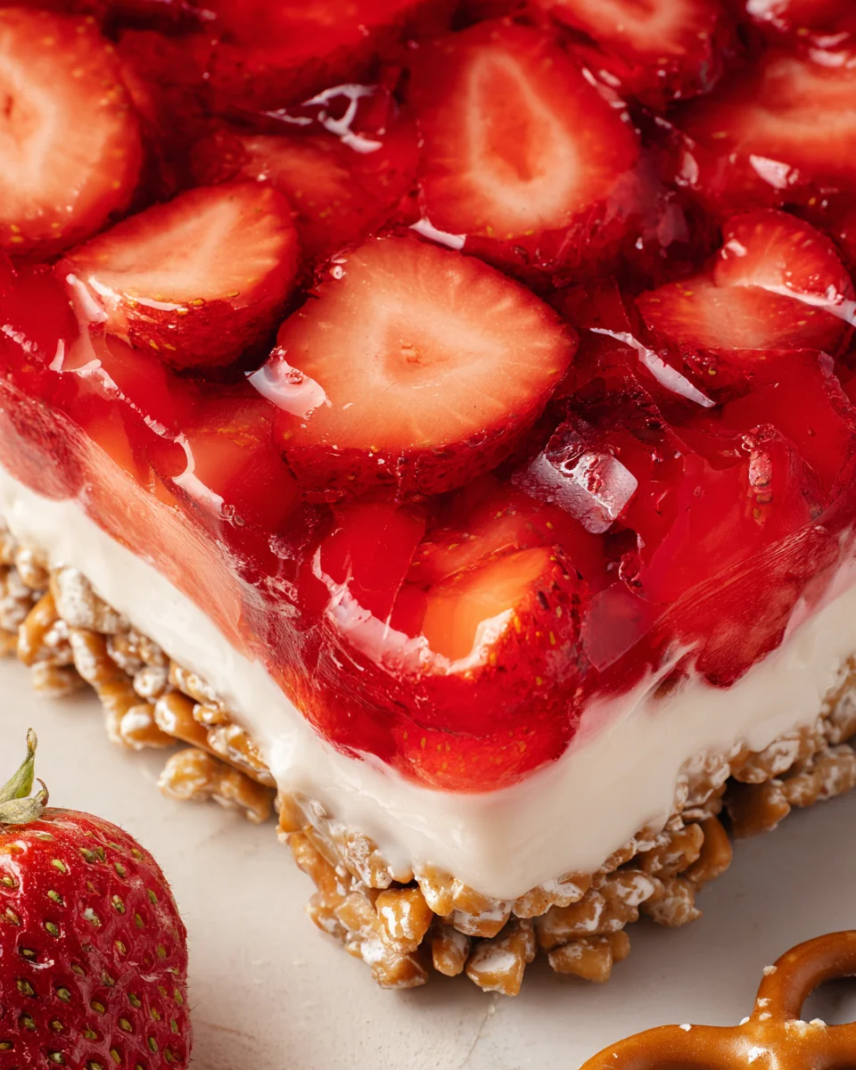 Strawberry Pretzel Jello Salad 29 Strawberry Pretzel Jello Salad