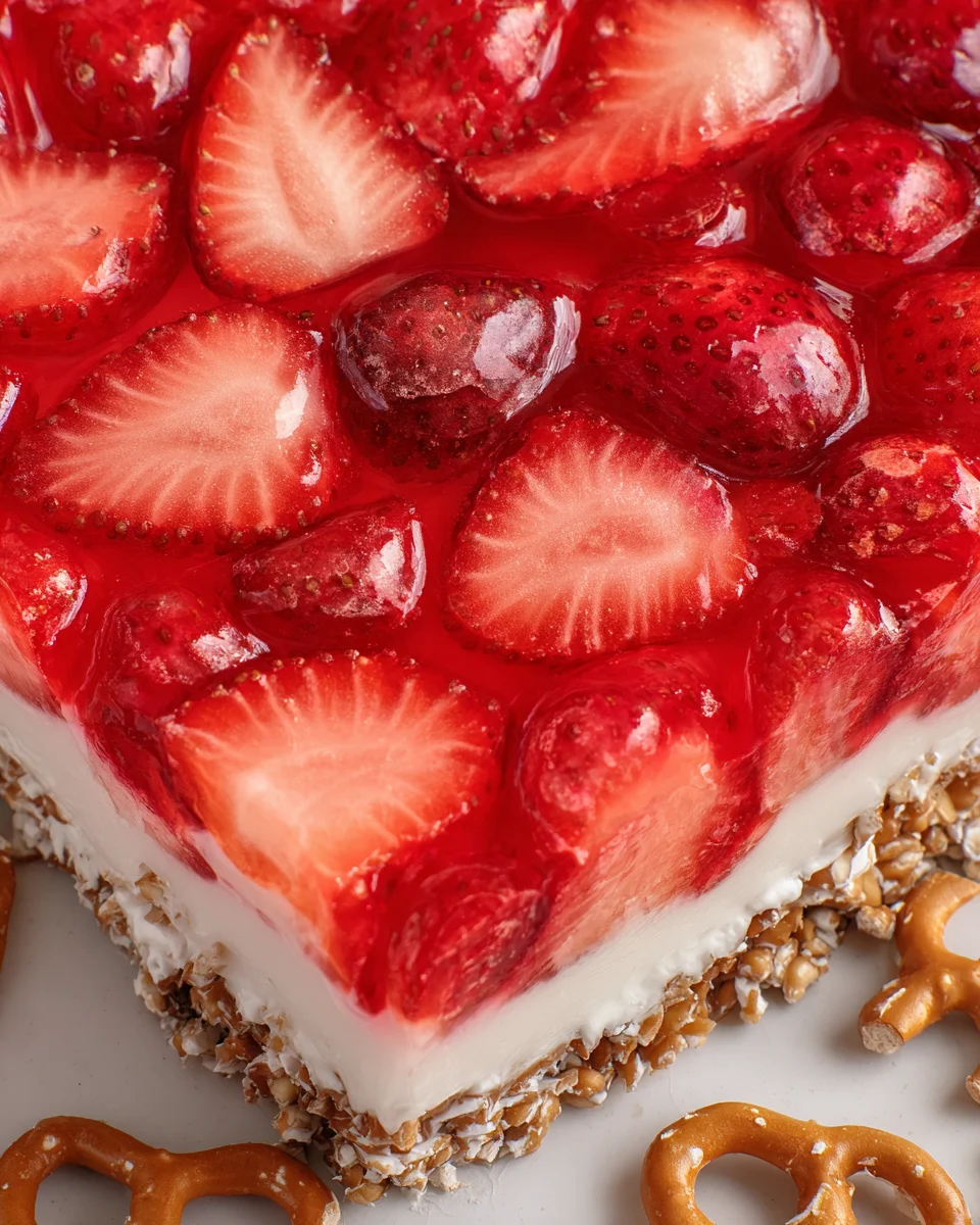 Strawberry Pretzel Jello Salad 21 Strawberry