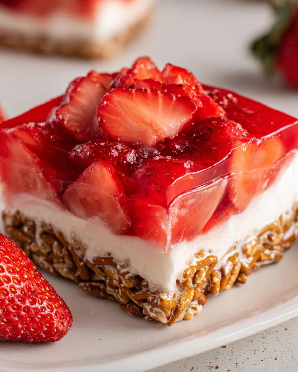 Strawberry Pretzel Jello Salad 22 Strawberry