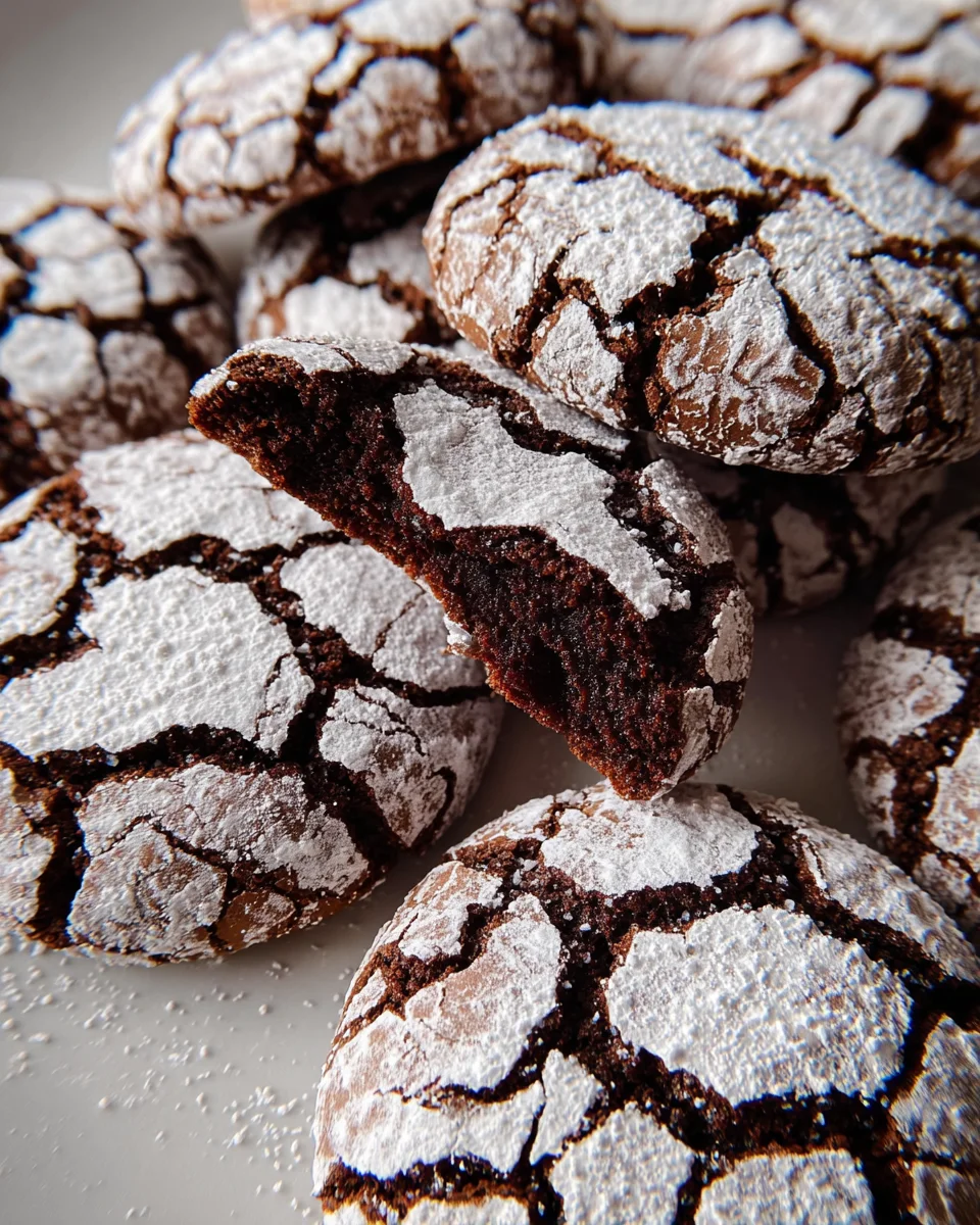 The BEST Chocolate Crinkle Cookies Recipe 24 The