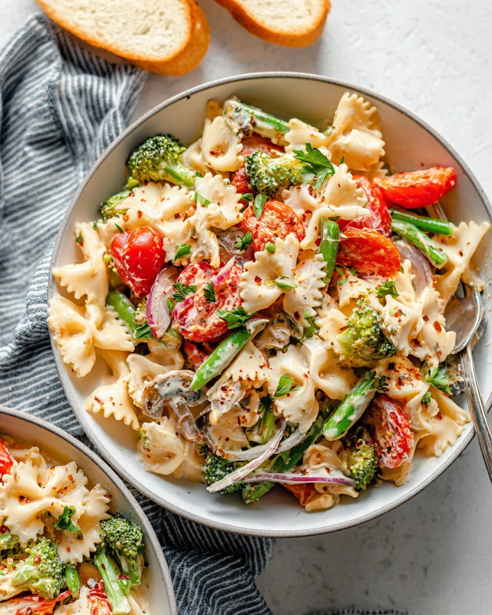 Vegan Pasta Primavera with Creamy Garlic Cashew Sauce 27 Vegan Pasta Primavera with Creamy Garlic Cashew Sauce