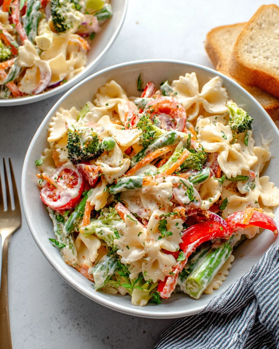 Vegan Pasta Primavera with Creamy Garlic Cashew Sauce 20 Vegan