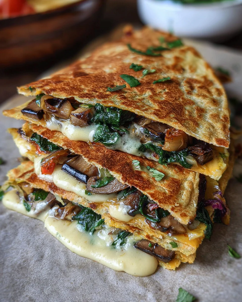 Vegan Spinach Quesadillas 17 Vegan