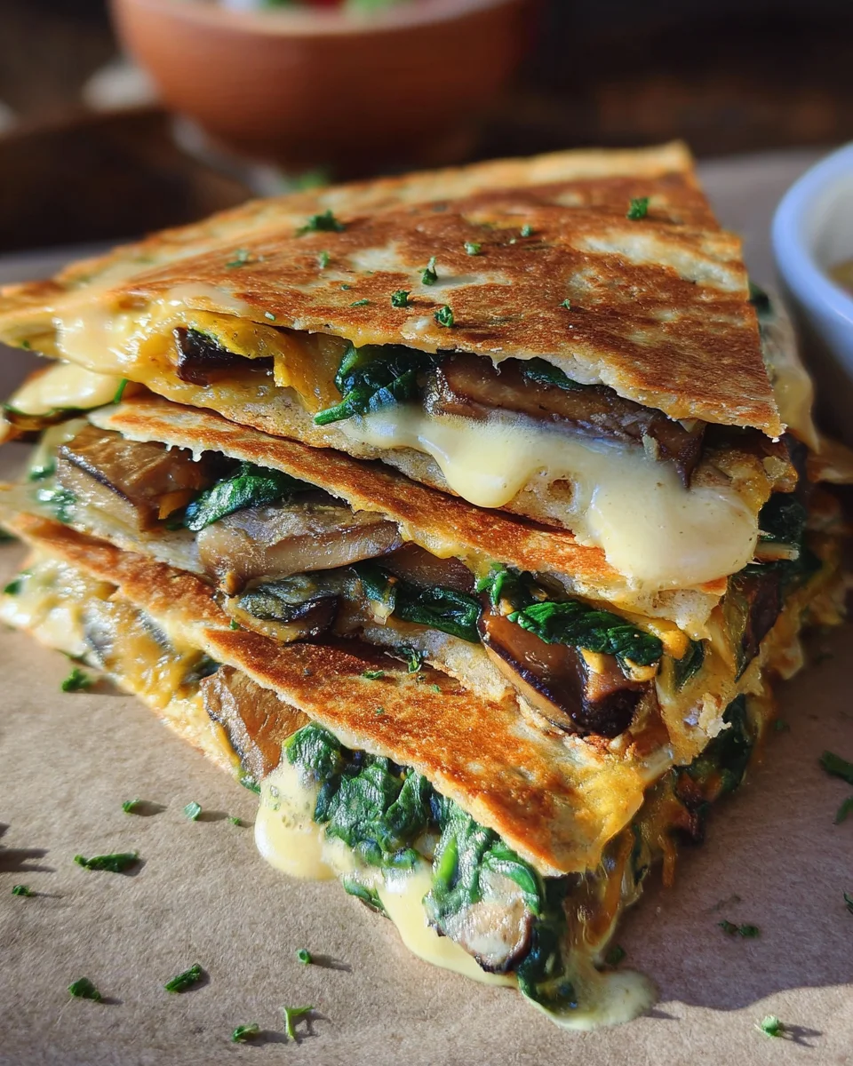 Vegan Spinach Quesadillas 18 Vegan