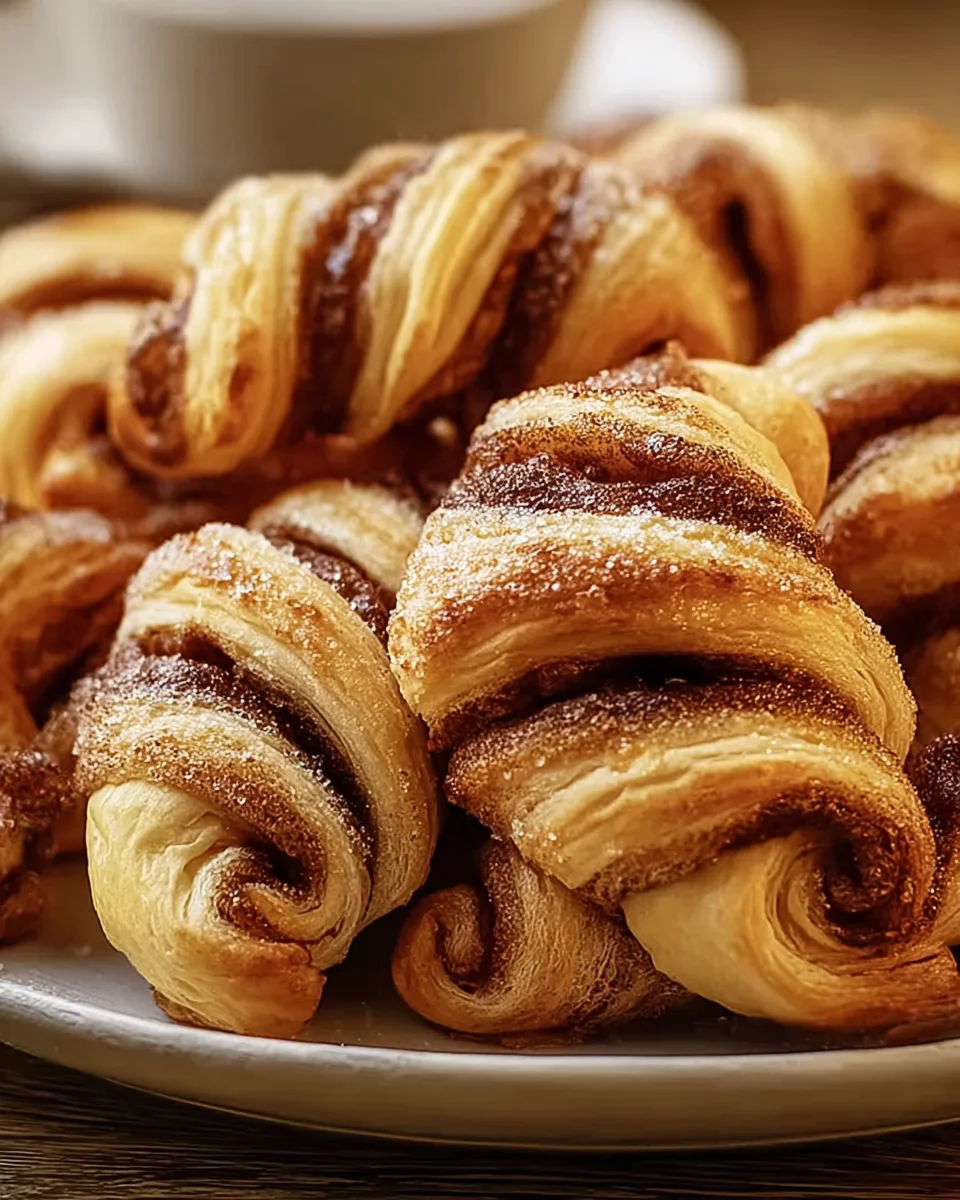 Warm Cinnamon Crescent Twists