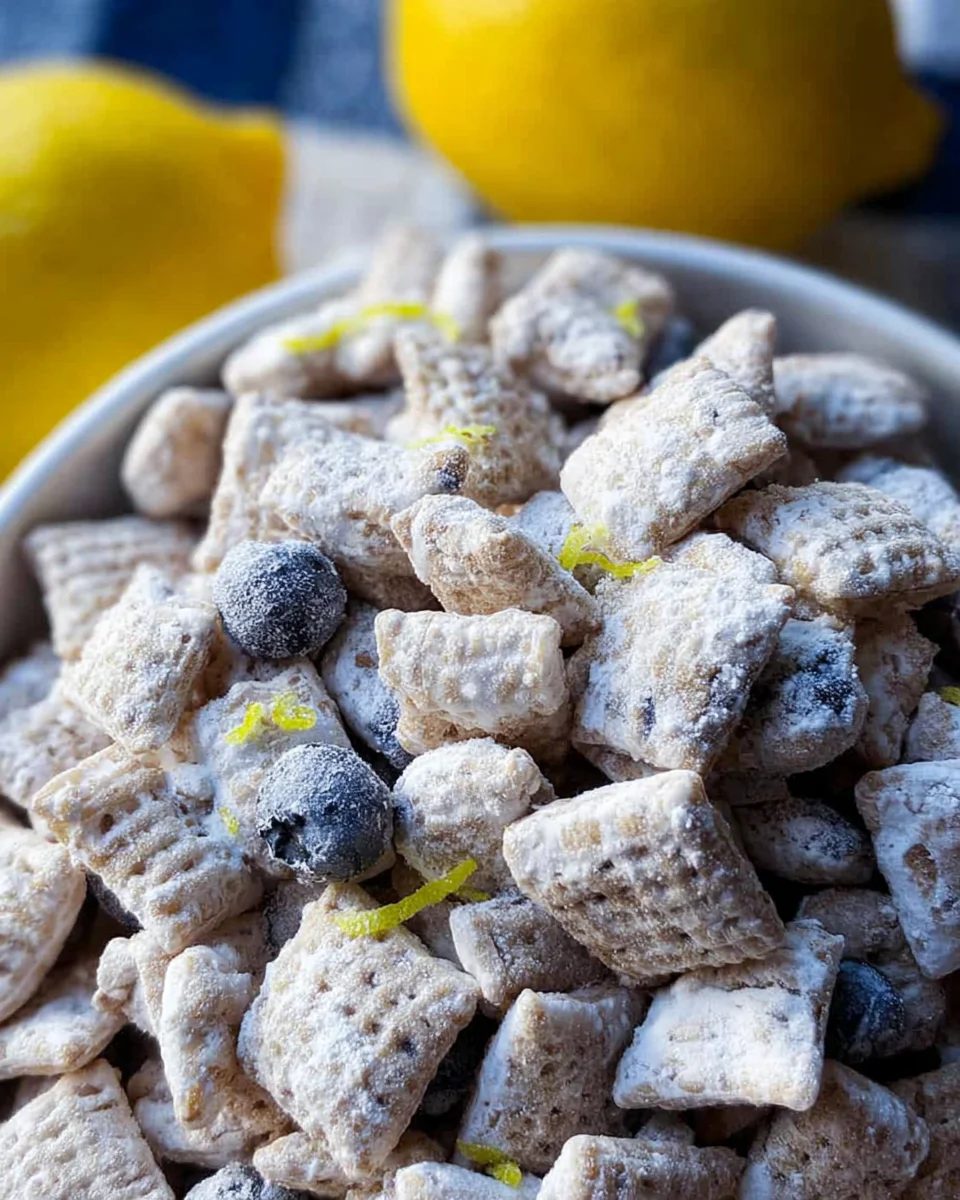 Blueberry Lemon Muddy Buddies