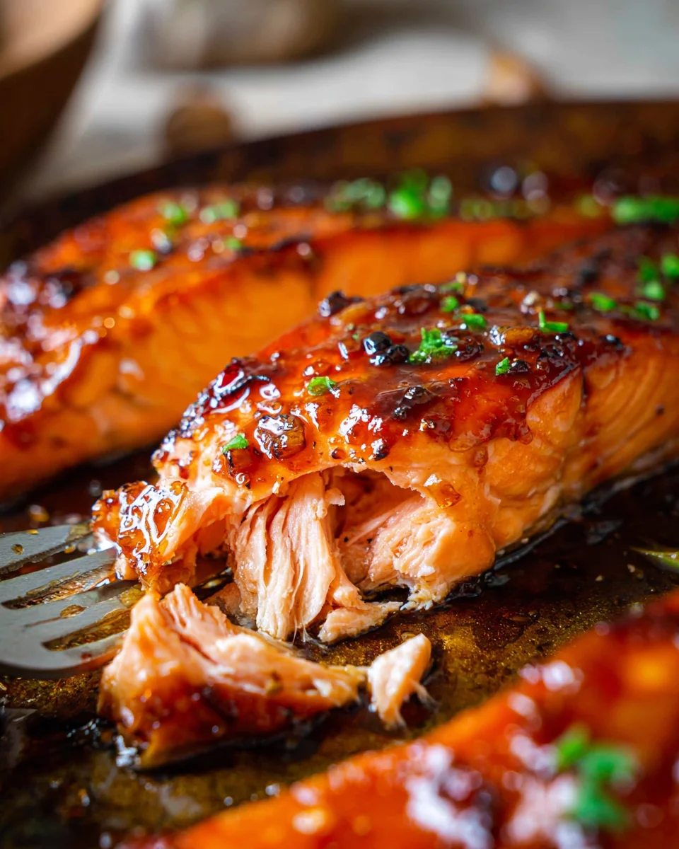 Bourbon Glazed Salmon