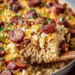 Cheesy Sausage and Rice Casserole
