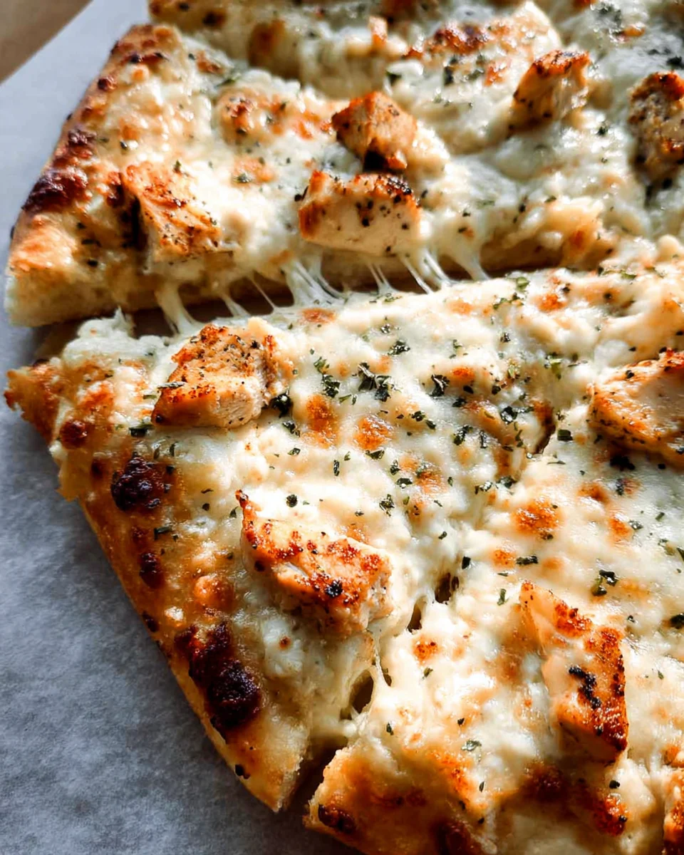 Chicken Alfredo Pizza 20 Chicken Alfredo Pizza