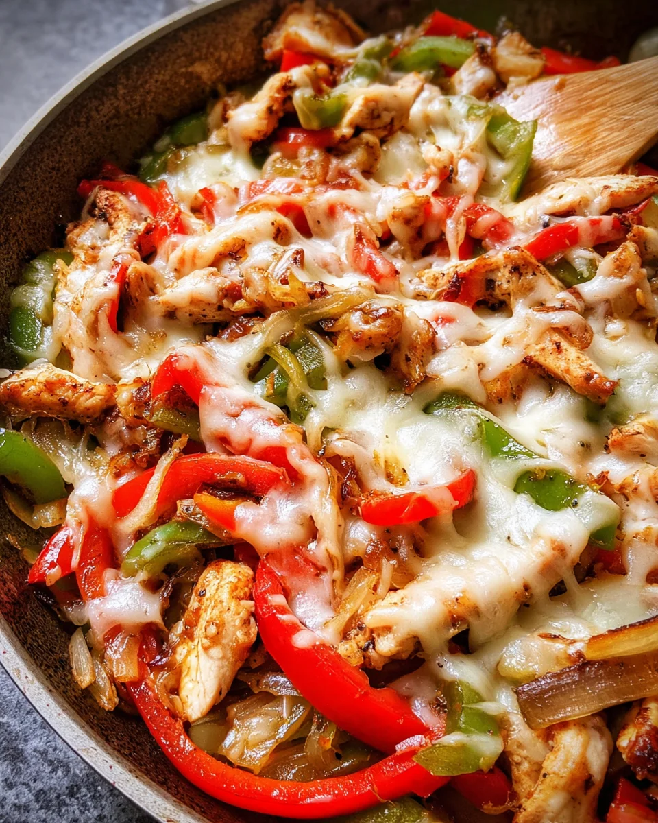 Chicken Cheesesteak Skillet 27 Chicken Cheesesteak Skillet