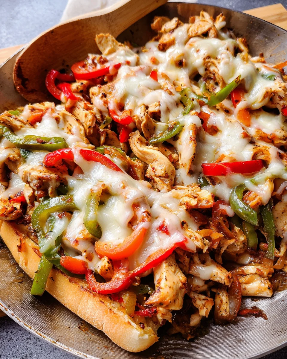 Chicken Cheesesteak Skillet 18 Chicken